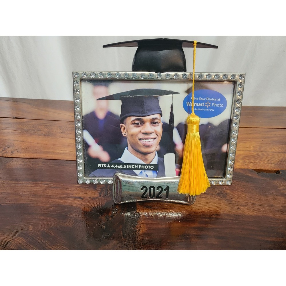 New 2021 Graduation Photo Frame Cap and Tassel‎